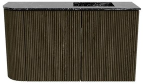 Mondiaz Joya DLux 70cm toiletmeubel ronding links shadow met wastafel faye rechts zonder kraangat lava
