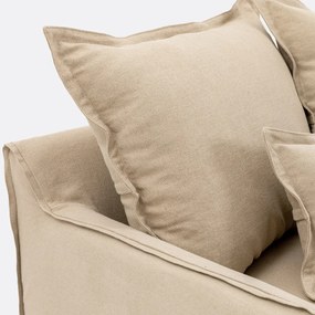 Hoes voor hoekbank in dik linnen, Odna