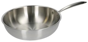 Wok, 3-laags, rvs,Ø 28 cm