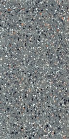 Jabo Medley Antracite terrazzo vloertegel 60x120cm gerectificeerd