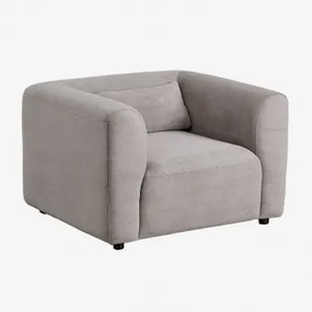 Beklede Fauteuil Fogler Corduroy Licht Taupegrijs - Sklum