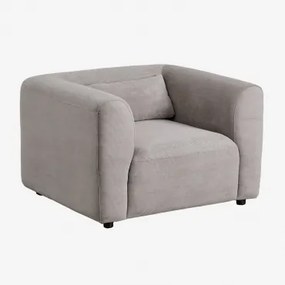 Fogler Fauteuil Corduroy Grijs – Taupe – Koel - Sklum
