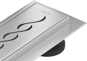 Mexen Flat 360° M18 roterende lineaire afvoer 60 cm, inox - 1023060-40