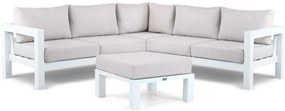 Hoek loungeset 5 personen Aluminium Wit Lifestyle Garden Furniture Luca
