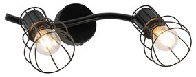 Moderne plafondSpot / Opbouwspot / Plafondspot zwart 2-lichts verstelbaar - Botu Modern E14 Binnenverlichting Lamp