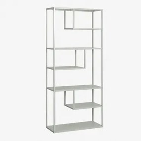 Boekenkast 85x190 Cm In Thura-staal Groen – Khaki - Sklum