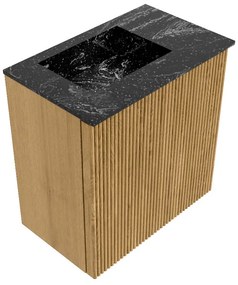 Mondiaz Joya DLux 40cm toiletmeubel oak met wastafel faye links 1 kraangat lava