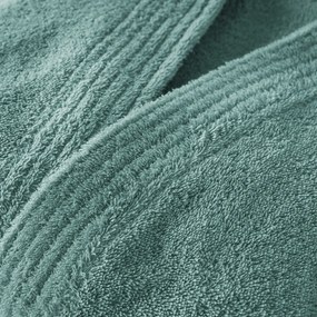 Badjas in badstof, kimono kraag, 450g/m², Haxel