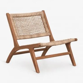 Verlian Set Van 2 Tuinstoelen Van Acaciahout En Synthetisch Riet Acacia Bruin - Sklum