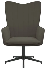 vidaXL Relaxstoel fluweel donkergrijs