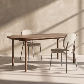 Minimalistische Ovale Eettafel - 180 X 90cm.
