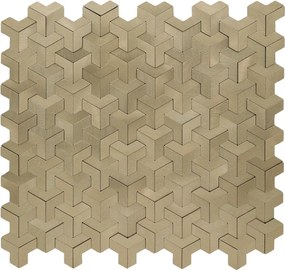 Zelfklevende Mozaïektegels Metaal | Trifold 3D Goud | 30,3×28 cm | Keuken, Bad &amp; WC