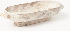 Decoratieve schaal Fossil van marmer, B 46 cm