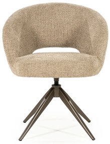 Eleonora Alissa Ronde Eetkamerstoel Taupe