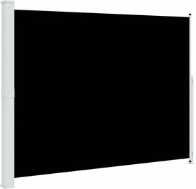 vidaXL Tuinscherm uittrekbaar 220x300 cm zwart