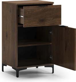 Kast LANA 01 Elegant walnoot - STAANDE KAST MET LA