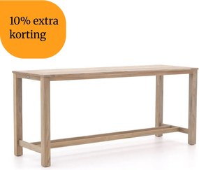+ 10% kassakorting | Bartafel ROUGH | Rechthoekig | Tuintafel Teakhout | 240x80cm | 6 personen | Kees Smit Tuinmeubelen