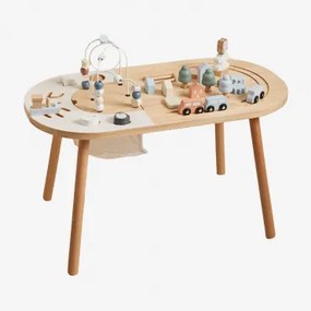 Nigel Kids Houten Multifunctionele Tafel Bruin – Natuurlijk Hout - Sklum