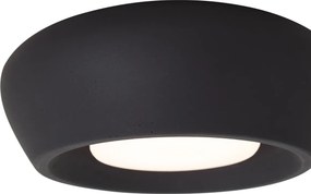 Moderne plafondlamp zwart rond - Concerto