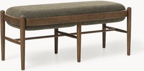 Gestoffeerde eikenhouten bank Imara