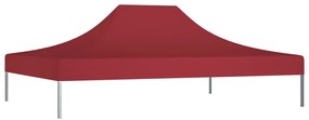 vidaXL Partytentdak 270 g/m² 4x3 m bordeauxrood