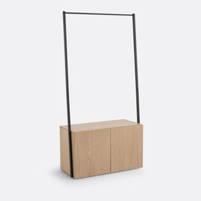 Kleerhanger met kist met 2 deuren, Amez