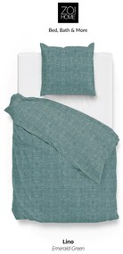 Zo!Home Lino Dekbedovertrek Emerald Green – Bij Swiss Sense