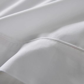 Effen bolstersloop in katoensatijn, Opale