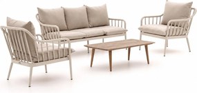 Stoel-bank loungeset Manifesto  | 5 personen | Loungeset Beige | Aluminium | Kees Smit Tuinmeubelen
