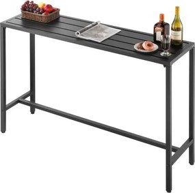 VEVOR Bartafel, 1400 x 375 x 980 mm, Bistrotafel, Hoge tafel met metalen frame, Rechthoekige eettafels, Keukentafel, Bartafel, Feesttafel, Tuinmeubelen voor balkon, Tuin, Zwembad