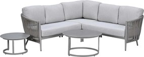 Garden Impressions Devin loungeset hoek 5-delig - Monte Carlo loungetafels