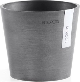 Ecopots Amsterdam 13 - Grey - Diameter 13 x H11,4 cm - Ronde grijze bloempot