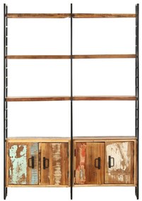 vidaXL Boekenkast met 4 schappen 124x30x180 cm massief gerecycled hout