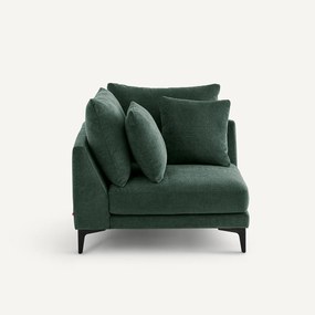 Hoekbank in polyestermix, MODERNISTE, ontwerp Emmanuel Gallina