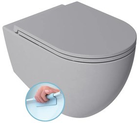 Sapho Infinity toiletpot randloos met softclose zitting grijs