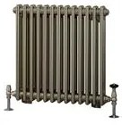 Eastbrook Rivassa 2 koloms radiator 60x60cm staal 818W brons