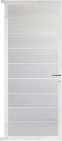 Tuindeur aluminium wit frame Modular - composiet wit (90 x 200 cm)