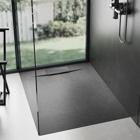Douchebak Rea Bazalt Black 90x90