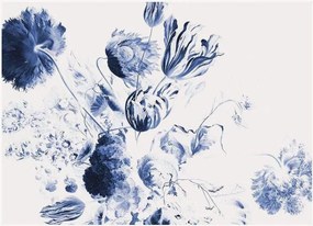 Vliesbehang Royal Blue Flowers II