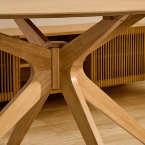 Kave Home Naanim Ovale Eettafel Eikenfineer 180 X 110 Cm - 180 X 110cm.