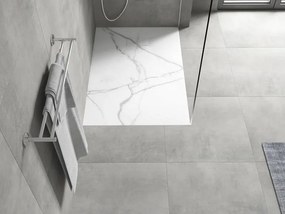 Mexen Hugo rechthoekige SMC douchebak 120 x 90 cm, witte steen - 42159012