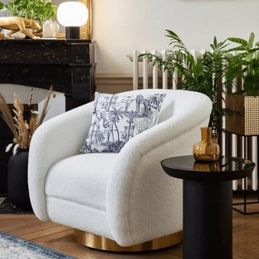 Boucle Design Fauteuil - Wit