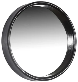 Livingfurn Demy wandspiegel rond 55cm zwart