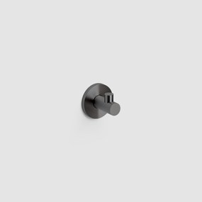 Clou Kaldur handdoekhaak gunmetal geborsteld