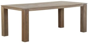 Dining Tuintafel rechthoekig 200 x 100 cm Teak Old teak greywash Brighton