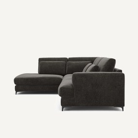 Hoekslaapbank links fluweel chenille, Marsile