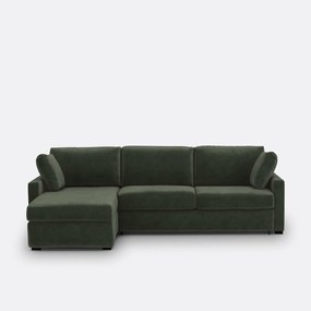 Hoekslaapbank in HR Timor premium schuimvelours