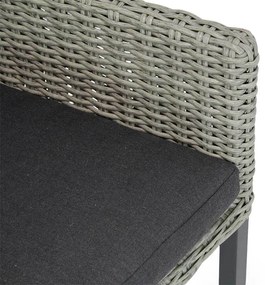 Tuinset 4 personen 185 cm Wicker Taupe Garden Collections Oxbow/Crossley