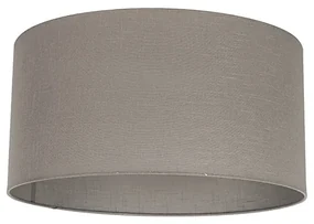 Stoffen lampenkap taupe 50/50/25 Modern rond