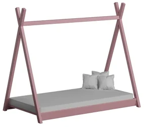 Peuter Roze Eenpersoons hemelbed - Titus Tipi-stijl voor kinderen Kinderen Peuter Junior 5056231719629 Children's Beds Home, 160x80, 11 cm schuim/koko
